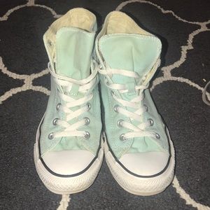 Light blue converse high tops!